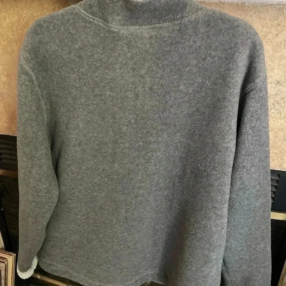 Disney Micky & Minnie Mouse Vintage Grey w sherpa fleece zippered jacket XL - Picture 4 of 11